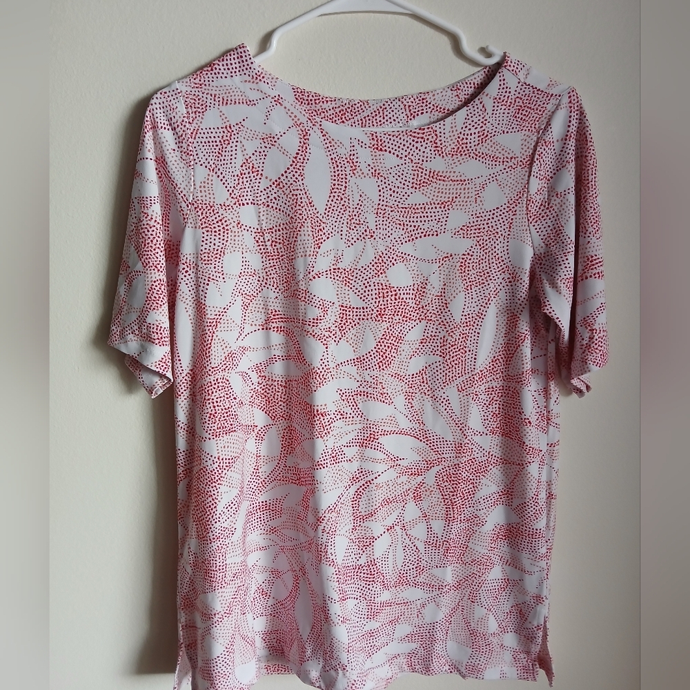 Susan Graver Dotted Blouse Women’s Size Small top